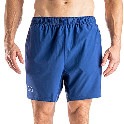 GYM AESTHETICS 5 Zoll Laufhose Herren kurz Sporthose Herren mit Tasche Kurze Hosen Herren Sport Shorts Jogginghose Herren kurz Trainingshose Herren kurz Gym Shorts Running Shorts Herren Sommer von GYM AESTHETICS