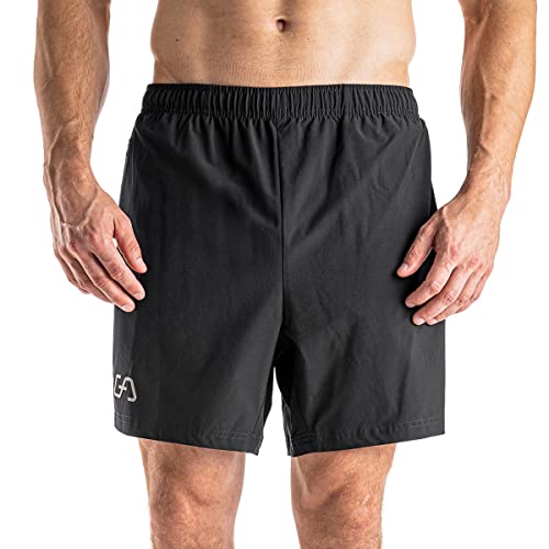 GYM AESTHETICS 5 Zoll Laufhose Herren kurz Sporthose Herren mit Tasche Kurze Hosen Herren Sport Shorts Jogginghose Herren kurz Trainingshose Herren kurz Gym Shorts Running Shorts Herren Sommer von GYM AESTHETICS