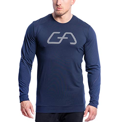 GYM AESTHETICS | Herren Langarm Fitness Funktionsshirt Slim Fit Gym T-Shirt Bodybuilder Trainingsshirt sportliches und Langarmshirt Sportshirt Laufshirt von GYM AESTHETICS