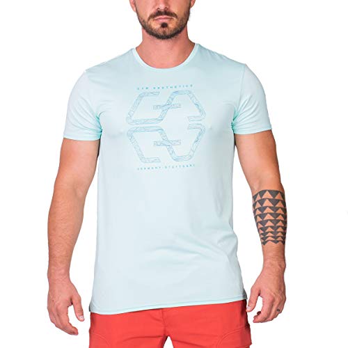 GYM AESTHETICS | 4 in 1 Bodybuilding Shirt Herren V-Neck Fitness Shirt Herren Slim-Fit Funktionsshirt UV-Schutz Anti schweiß Sport Tshirts trainingsshirt Herren, für Krafttaining und andere Sport von GYM AESTHETICS