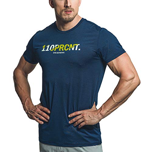 GYM AESTHETICS | 4 in 1 Bodybuilding Fitness Shirt Herren Slim-Fit Funktionsshirt Anti schweiß Sport Tshirts trainingsshirt Herren von GYM AESTHETICS