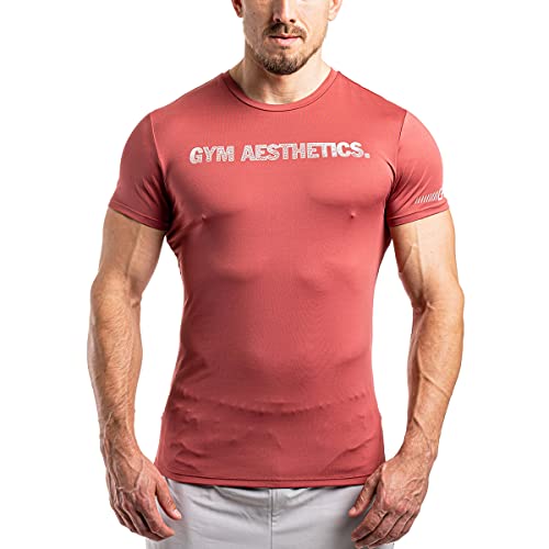 GYM AESTHETICS | Slim Fit T-Shirt Herren 6 in 1 Funktionsshirt Herren Kurzarm Fitness Tshirt Sportshirt Trainingsshirt Gym Shirt Bodybuilding Shirt von GYM AESTHETICS