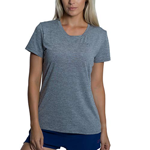 GYM AESTHETICS Sportshirt Damen Kurzarm Fitness Shirt Damen Sport Oberteile Damen Funktionsshirt Damen Atmungsaktiv Anti-schweiß Trainingsshirt Sportbekleidung Slim Fit Damen Tops Für Gym und Training von GYM AESTHETICS