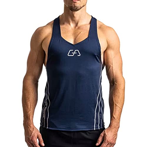 GYM AESTHETICS | Tank Top Herren Gym Fitness Bodybuilding Stringer Fitness Shirt Herren Gym Muskelshirts Herren Achselshirts Herren Tanktop Sportbekleidung Gym Shirt Herren Muscle Shirt Herren von GYM AESTHETICS