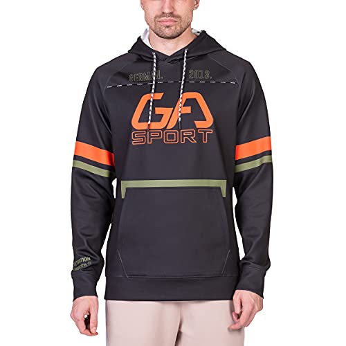 GYM AESTHETICS | Training Farbblockierung Hoodie für Herren in Schwarz von GYM AESTHETICS