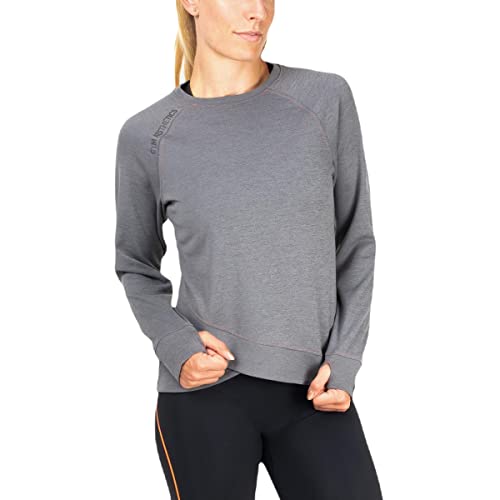 GYM AESTHETICS Basic Langarmshirt Damen Pullover Rundhals Sweatshirt Herbst Winter Casual Top Slim Fit Langarm Bewegungsfreiheit Atmungsaktivität, Für Outrun und andere Sport von GYM AESTHETICS