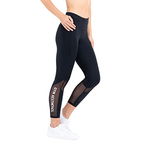 GYM AESTHETICS 1+1 2023 Aktiv Hight Waist Leggings Damen sportleggins Damen lang Kompression schnell trocknend Leggins, Cinch-Taille Funktionsleggings thermoleggings für Yoga und Sportarten von GYM AESTHETICS