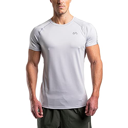 GYM AESTHETICS Sport Gym Fitness Herren T Shirt - 6 in 1 Muskelshirts Herren, Sport Laufshirt Tshirts and Muskelshirt & Muscle Shirt Herren, Tight-Fit Tshirt Tops Für Herren Sommer Funktionsshirt von GYM AESTHETICS