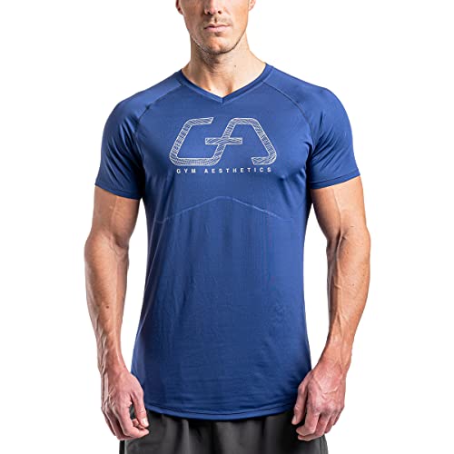 GYM AESTHETICS | Slim Fit T-Shirt Herren 6 in 1 Funktionsshirt Herren Kurzarm Fitness Tshirt Sportshirt Trainingsshirt Gym Shirt Bodybuilding Shirt von GYM AESTHETICS