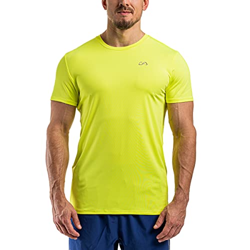 GYM AESTHETICS | 4 in 1 Wesentlich Tight-Fit Sport Tshirts Herren Dichte Maschen Bodybuilding Shirt UV-Schutz Anti schweiß Fitness Shirt Gym Shirt Herren, trainingsshirt für Krafttaining und Sport von GYM AESTHETICS