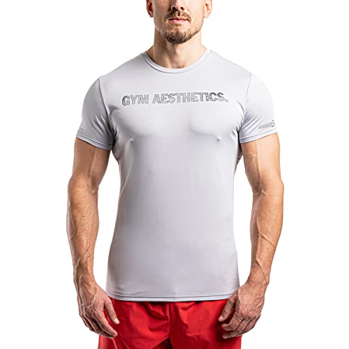 GYM AESTHETICS | Slim Fit T-Shirt Herren 6 in 1 Funktionsshirt Herren Kurzarm Fitness Tshirt Sportshirt Trainingsshirt Gym Shirt Bodybuilding Shirt Muscle Fit T-Shirt Herren Men's Activewear von GYM AESTHETICS