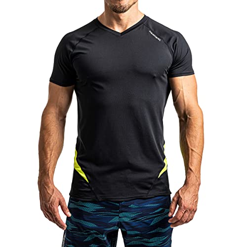 GYM AESTHETICS | Slim Fit T-Shirt Herren 6 in 1 Funktionsshirt Herren Kurzarm Fitness Tshirt Sportshirt Trainingsshirt Gym Shirt Bodybuilding Shirt Muscle Fit T-Shirt Herren Men's Activewear von GYM AESTHETICS