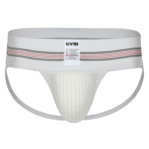 GYM Herren 7,6 cm breites Band Classic Athletic Supporter, Weiss/opulenter Garten, Large von GYM