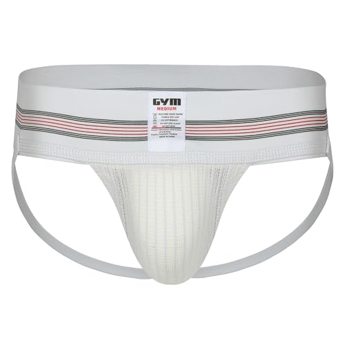 GYM Herren 7,6 cm breites Band, klassischer athletischer Supporter, Weiss/opulenter Garten, XX-Large von GYM