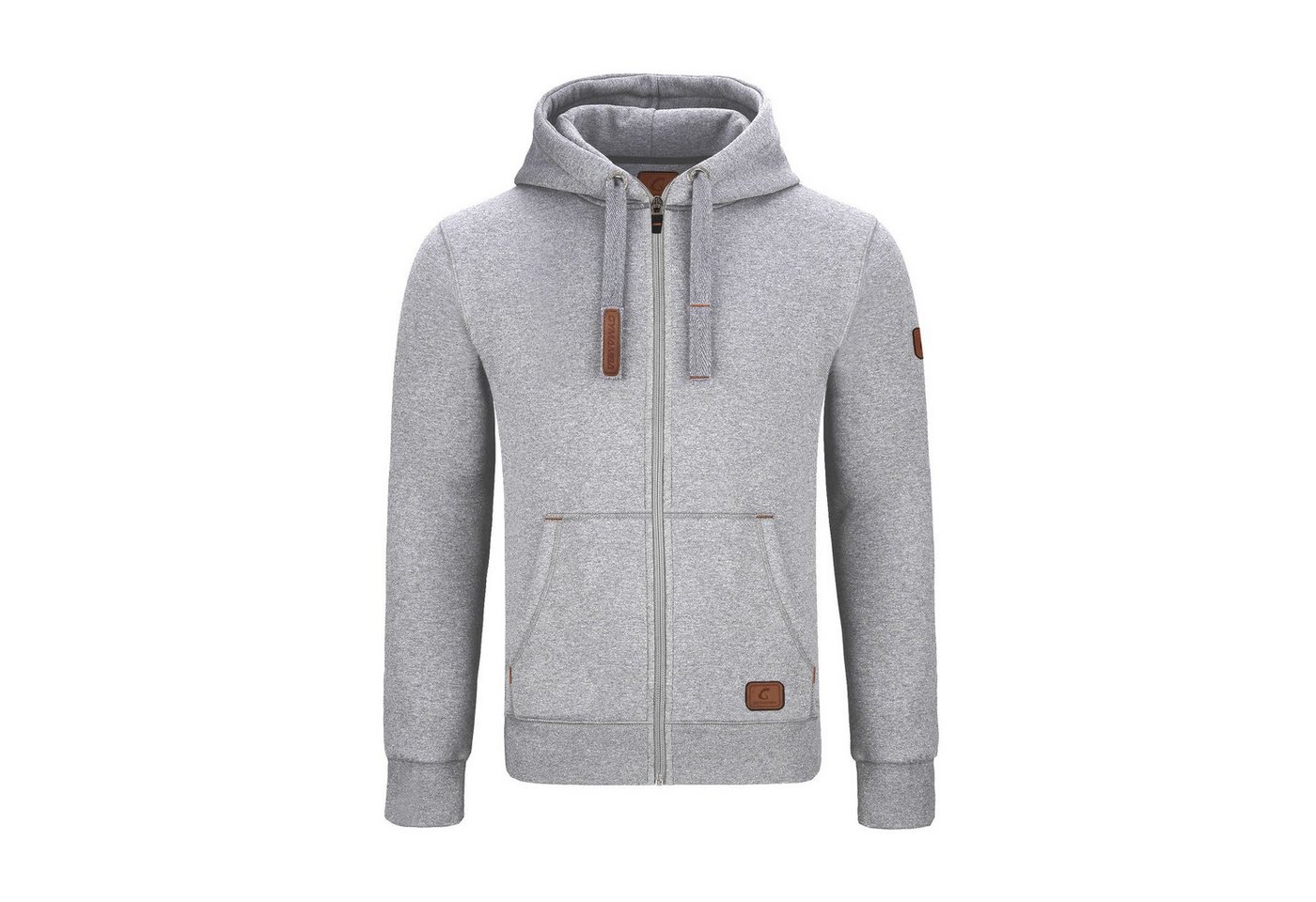 GYMAMBA Sweatjacke Herren leather edition (1-tlg) Mit Kapuze von GYMAMBA