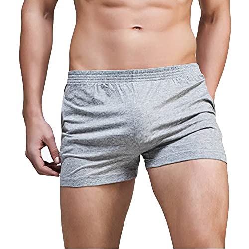 Männer Fitnessstudio Bodybuilding Trainieren Baumwolle Sport Shorts Grau L von GYMAPE