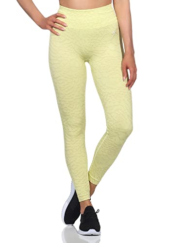 GYMSHARK Damen Adapt Animal Seamless Leggings, Tights Farbe: Gelb (Hybrid); Größe: L von GYMSHARK