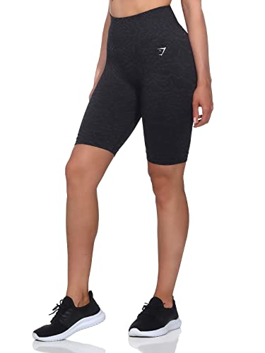 GYMSHARK Damen Adapt Animal Seamless Shorts, Tights Farbe: Schwarz (Hybrid); Größe: S von GYMSHARK
