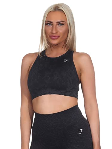 GYMSHARK Damen Adapt Animal Seamless Sports Bra Farbe: Schwarz (Butterfly); Größe: M von GYMSHARK