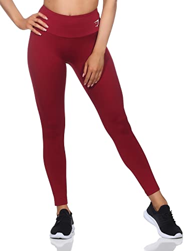 GYMSHARK Damen Training Leggings Farbe: Burgundy; Größe: M von GYMSHARK