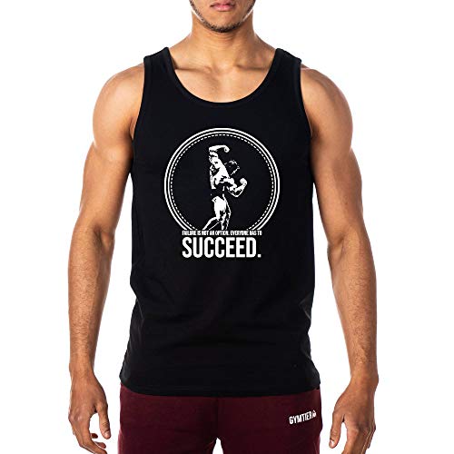 GYMTIER Arnold Schwarzenegger Succeed Bodybuilding Muskelshirt | Herren Fitness Tanktop Trainingsweste Gym Bekleidung GYMTIER Arnold Schwarzenegger Succeed Bodybuilding Muskelshirt | Herren Fitness Tanktop Trainingsweste Gym Bekleidung von GYMTIER