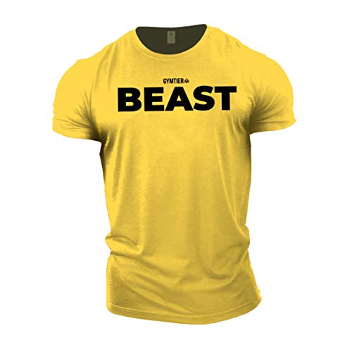 GYMTIER Beast - Bodybuilding-T - Shirt | Herren Fitness T-Shirt Muskelshirt Trainingsbekleidung GYMTIER Beast - Bodybuilding-T - Shirt | Herren Fitness T-Shirt Muskelshirt Trainingsbekleidung von GYMTIER