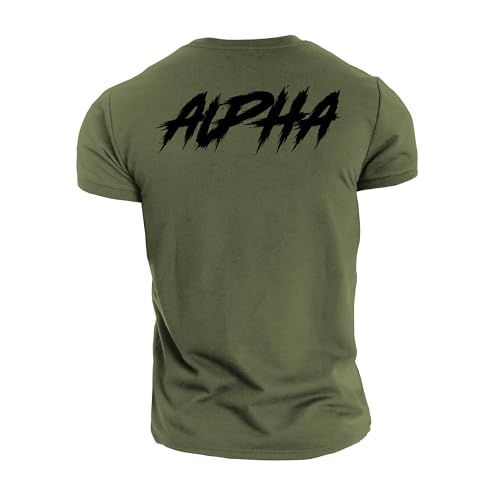 GYMTIER Beastly Alpha Herren Gym T-Shirt Bodybuilding Training Workout Lifting Top Kleidung, grün, XL GYMTIER Beastly Alpha Herren Gym T-Shirt Bodybuilding Training Workout Lifting Top Kleidung, grün, XL von GYMTIER