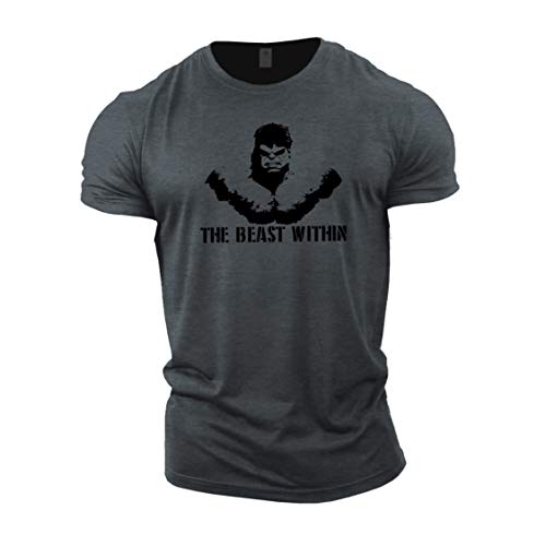 GYMTIER Bodybuilding-T-Shirt der Männer - Beast Within - Fitness-Trainingsoberteil GYMTIER Bodybuilding-T-Shirt der Männer - Beast Within - Fitness-Trainingsoberteil von GYMTIER