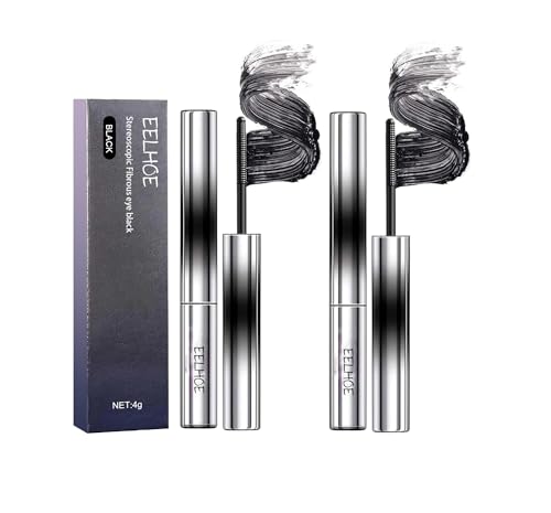 2 Pcs Judy Doll Mascara, Judydoll Mascara, Bristleless Mascara, 3D Curling Eyelash Iron Mascara, Washable Extra Slim Metal Mascara, Waterproof, Long Lasting von GYORI
