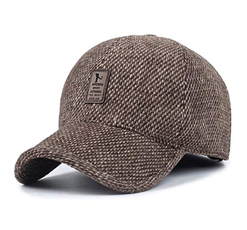 GYOUFU Baseball Cap für Herren Wintermützen 57-61cm (braun 03) von GYOUFU