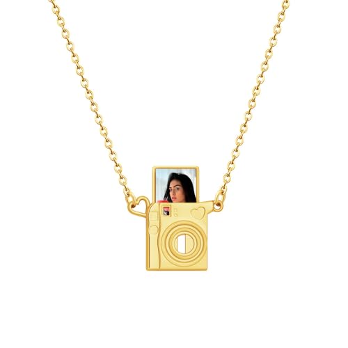 Personalisierte Mini-Kamera-Foto-Halskette mit Bild im Inneren, individuelles Bild-Medaillon-Anhänger, Halskette, Fotografie-Liebhaber, Gedenkgeschenke für Frauen, verstellbare Kette, Schmuck für Personalisierte Mini-Kamera-Foto-Halskette mit Bild im Inneren, individuelles Bild-Medaillon-Anhänger, Halskette, Fotografie-Liebhaber, Gedenkgeschenke für Frauen, verstellbare Kette, Schmuck für von GYSLVTE