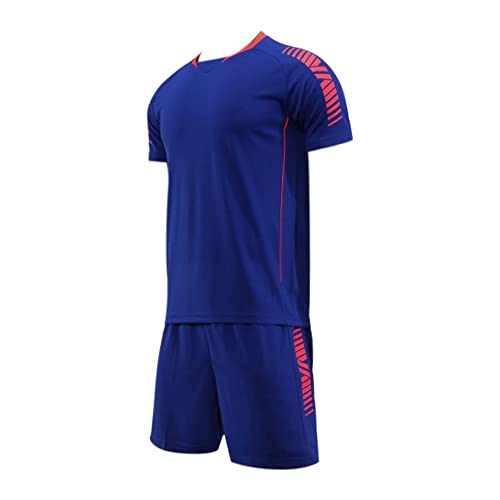 GYUANLAI Jungen Fussball Trikots Set Kind Team Training Wettbewerb Sportbekleidung für Fußball Basketball Fitness Freizeit Outfits von GYUANLAI