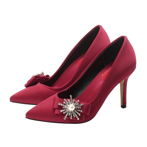 GYUBL Hochzeits Schuhe Damen Weiß/Rot/Champagner Rosa für Braut & Fest,Modèle HD168-5,Rot,EU41 GYUBL Hochzeits Schuhe Damen Weiß/Rot/Champagner Rosa für Braut & Fest,Modèle HD168-5,Rot,EU41 von GYUBL