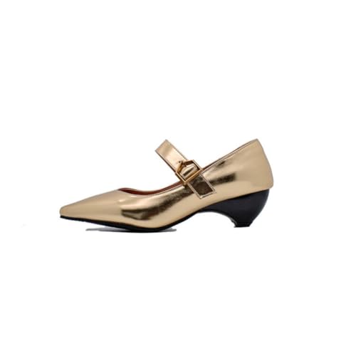 GYYZAYH Damen Spitze Zehenpartie Mary Jane Schuhe Silber Kunstleder Riemen Pumps Bequeme Arbeitskleid Schuhe,Gold,48 EU GYYZAYH Damen Spitze Zehenpartie Mary Jane Schuhe Silber Kunstleder Riemen Pumps Bequeme Arbeitskleid Schuhe,Gold,48 EU von GYYZAYH