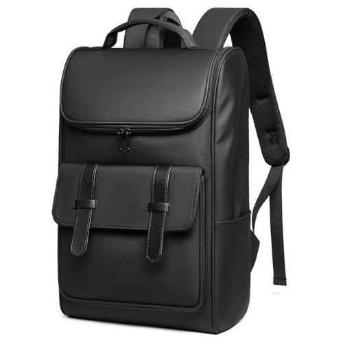 GYakeog Business Rucksack Herren Wasserdicht 15,6 Zoll Laptop Rucksack Damen Arbeit Schulrucksack Mädchen Teenager für Freizeit Uni Reise-Schwarz von GYakeog