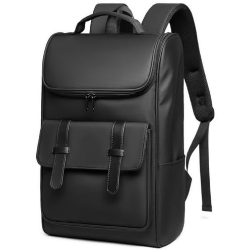 GYakeog Business Rucksack Herren Wasserdicht 15,6 Zoll Laptop Rucksack Damen Arbeit Schulrucksack Mädchen Teenager für Freizeit Uni Reise-Schwarz von GYakeog
