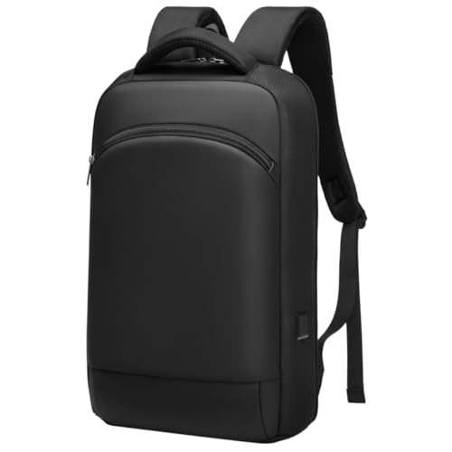 GYakeog Business Rucksack Herren Laptop Rucksack 15,6 Zoll Wasserdicht Laptoptasche mit USB-Anschluss für Schule Arbeit Wandern Uni Reisen-Schwarz von GYakeog
