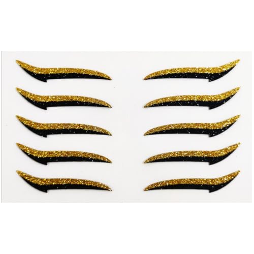 Eye Liner Eyelash -Aufkleber, 10 Teile Wasserdichte Augen Make -up -Aufkleber, Klebstoff -Lidschattenstreifen, Langlebiger Lidschattenstreifen Für Damen Girls Ehefrauen von GZBMEZS