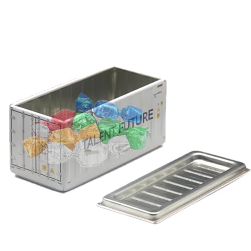 GZBMEZS Hartschalen-Federmäppchen, kleine Aufbewahrungsbox, stilvolle Stiftebox und Etui, kompakter Behälter, Metalldosen mit Deckel, tragbare Metallbox für Schreibtisch, Schule, Freunde, Kinder von GZBMEZS