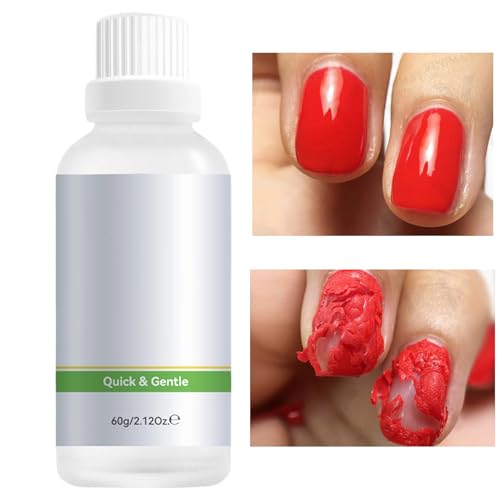Gel Nagellackentferner - Acrylnagellack Entferner 60ml | Maniküre Pediküre Pflege Für Reise Beauty Salon Anfänger Mädchen von GZBMEZS