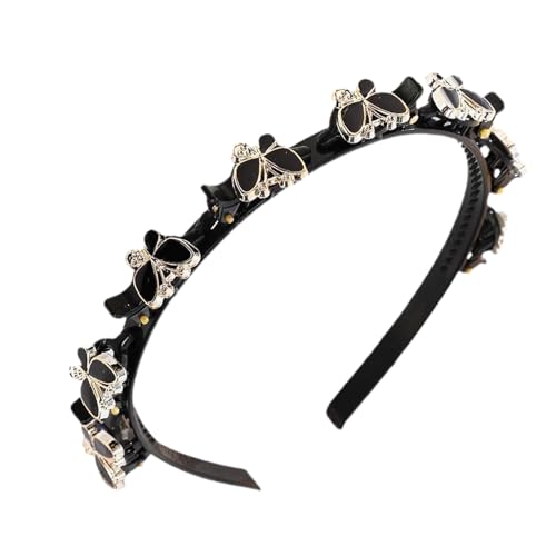 Haarreif Mit Haarklammern Für Kinder - Gesichtswaschband Mit Klammerfunktion,Geeignet für Ponyfrisuren, zur Verwendung als Haarnadel oder Haarreif, für Partys, Einkaufen, Verabredungen und als modisc von GZBMEZS