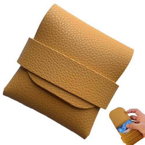 Kondometui aus Leder, Kondom-Tragetasche, Kompaktes Kondom-taschenfreundliches Design aus elegantem PU-Leder, Diskretes Taschen-/Geldbörsen-/Reiseetui zur sicheren Aufbewahrung von 3–4 Kondomen von GZBMEZS