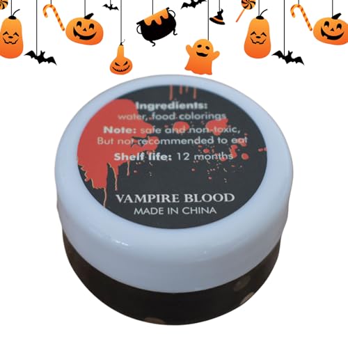 Kunstblut Make-up | Halloween Effekt Geronnenes Blut Creme - Horrorstreiche Zubehör Für Geisterhaus Kostüm Cosplay von GZBMEZS