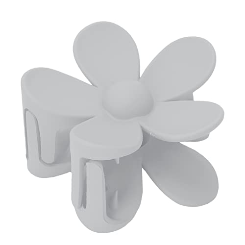 Styling Flower Claw Clip, Leichte Groß Blumen Haarspange Strapazierfähiger Anti-Rutsch für Frauen für Mädchen(Hellgrau) von GZD