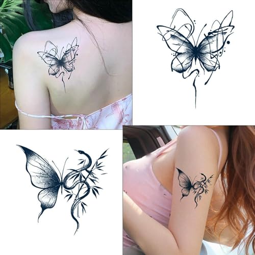 Temporäre Tattoos 2 Stück Schmetterling Kräuter Weiblich Wasserdicht Dauerhaft Zwei Wochen Saft Narbenabdeckung Frische Semi-Permanente Männliche Aufkleber Gefälschte Tätowierung Temporäre Tattoos 2 Stück Schmetterling Kräuter Weiblich Wasserdicht Dauerhaft Zwei Wochen Saft Narbenabdeckung Frische Semi-Permanente Männliche Aufkleber Gefälschte Tätowierung von GZEOCR