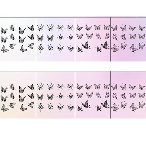 Temporäre Tattoos 3 Stück Kleines Muster Schmetterling Kräuter Wasserdicht Weiblich Dauerhaft Zwei Wochen Handgelenk Semi-Permanent Saft Männlich Aufkleber Gefälschte Tätowierung Temporäre Tattoos 3 Stück Kleines Muster Schmetterling Kräuter Wasserdicht Weiblich Dauerhaft Zwei Wochen Handgelenk Semi-Permanent Saft Männlich Aufkleber Gefälschte Tätowierung von GZEOCR