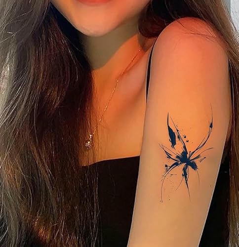 Temporäre Tattoos Künstlerischer Schmetterling Kräuter Wasserdicht Weiblich Dauerhaft Zwei Wochen Brust Schlüsselbein Arm Semi-Permanent Saft Männliche Aufkleber Gefälschte Tätowierung von GZEOCR