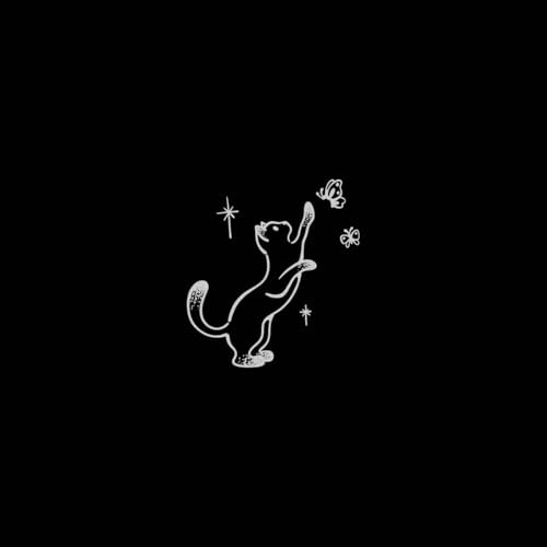 Temporäre Tattoos Süße Katze Fängt Schmetterling Kräuter Weiblich Wasserdicht Hält Zwei Wochen Nicht Reflektierender Saft Semipermanente Männliche Aufkleber Gefälschte Tätowierung von GZEOCR