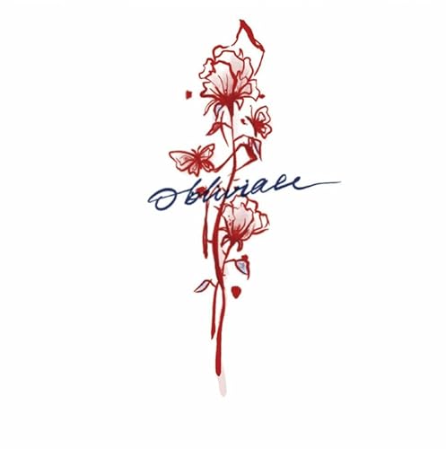 Temporäre Tattoos Tattoo Aufkleber Falsche Tätowierung 1 Stück „One Thought To Forget The Empty Red Rose“ Wasserfester, Langlebiger Armreif Für Frauen, Beinring, Chinesisches Handgelenk, Kleines Bild Temporäre Tattoos Tattoo Aufkleber Falsche Tätowierung 1 Stück „One Thought To Forget The Empty Red Rose“ Wasserfester, Langlebiger Armreif Für Frauen, Beinring, Chinesisches Handgelenk, Kleines Bild von GZEOCR