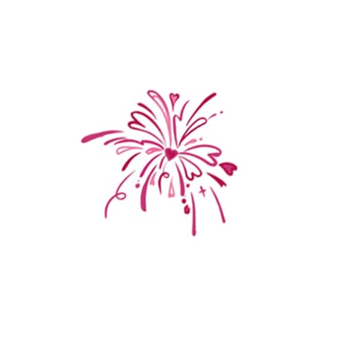 Temporäre Tattoos Tattoo Aufkleber Falsche Tätowierung 2 Bunte Schmetterlinge Feuerwerk Liebe Ins Wind Mädchen Niedlich Wasserfest Kleines Bild Großes Bild von GZEOCR